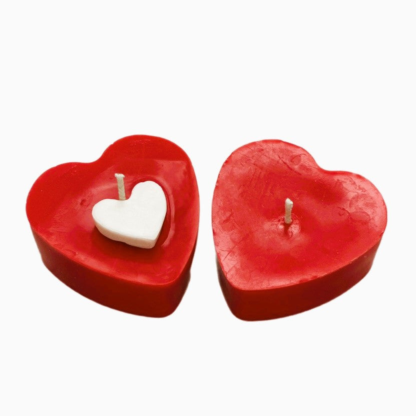 Heart & Heart Candle